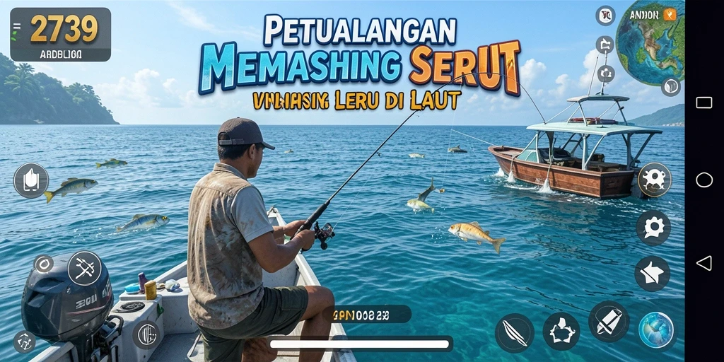 Tampilan gameplay memancing seru di 2739 yang menakjubkan.