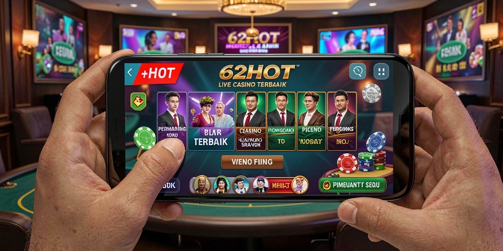 Screenshot gameplay Live Casino yang menampilkan suasana seru dan dealer profesional.