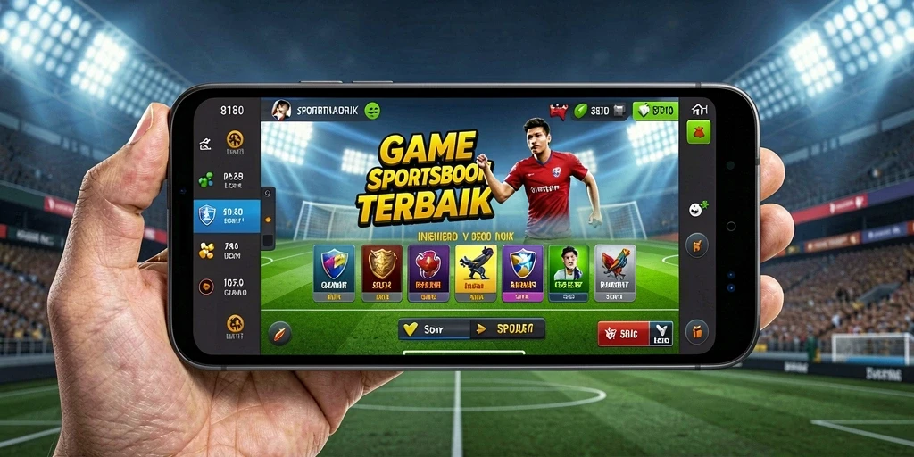Tampilan antarmuka aplikasi Sportsbook 8180 yang menarik.