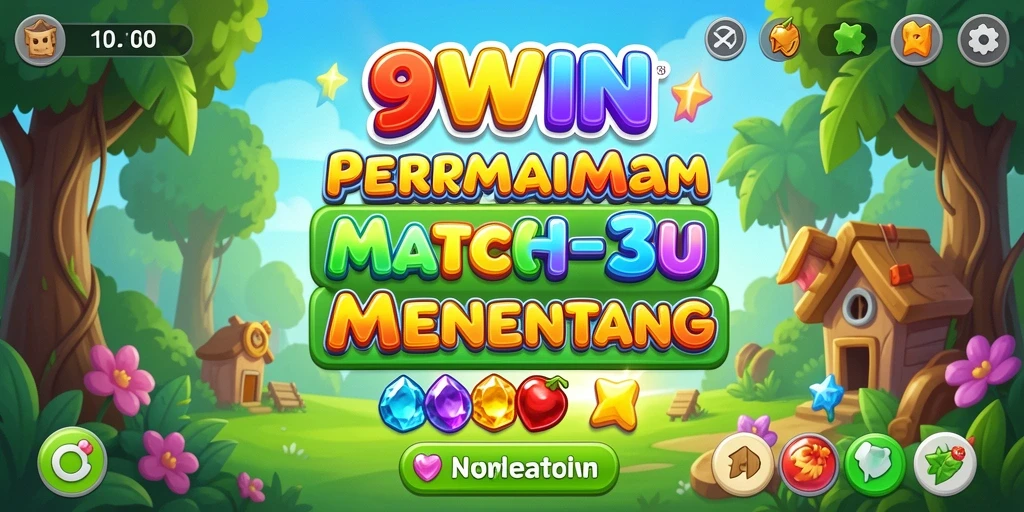 Tampilan gameplay seru dari 9WIN dengan tantangan Match-3.