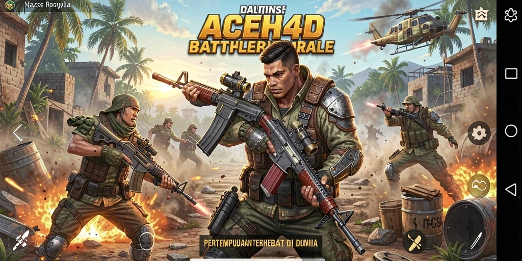 Tampilan seru aksi pertempuran di ACEH4D.