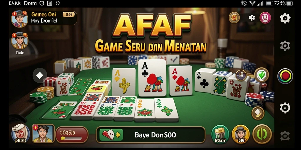 Gameplay AFAF yang seru dan interaktif di dunia domino.