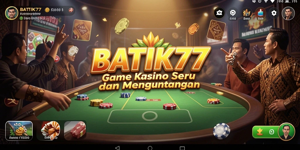 Tampilan gameplay yang seru dan menantang di BATIK77.