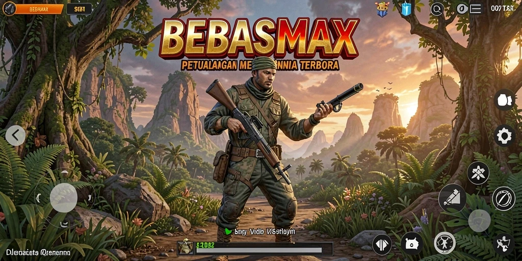Screenshot utama BEBASMAX menampilkan gameplay yang seru dan menegangkan.