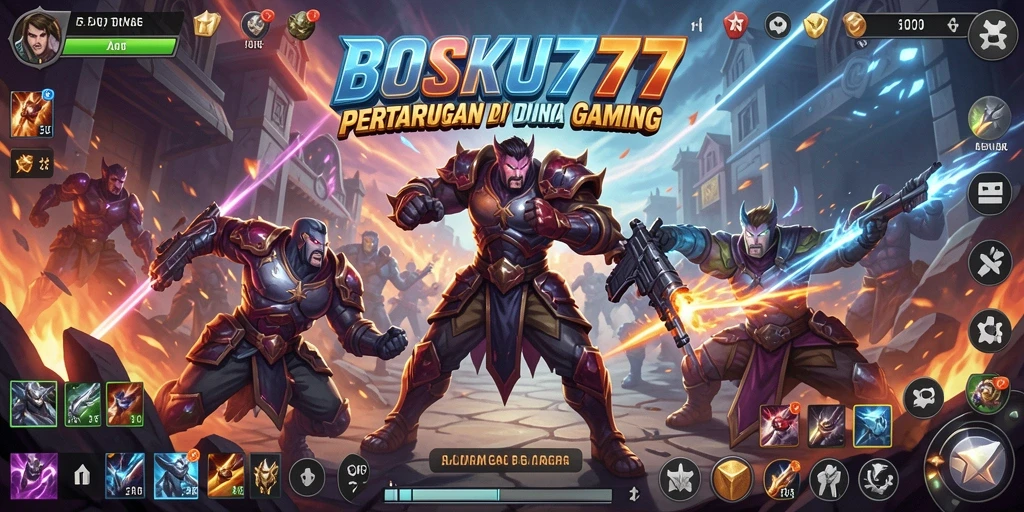 Tampilan gameplay Fighting seru dari BOSKU777 yang menegangkan.