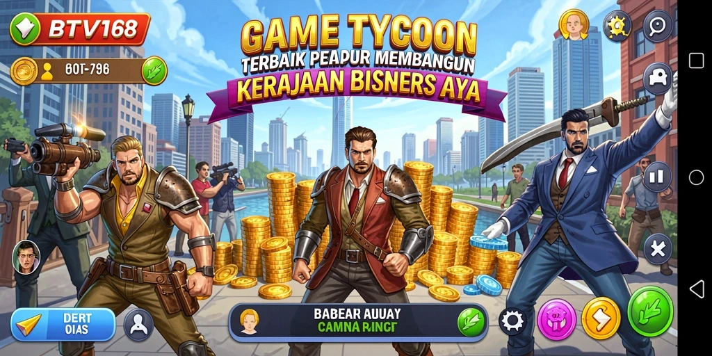 Gameplay seru dan menarik dari BTV168 yang menunjukkan pengelolaan bisnis.