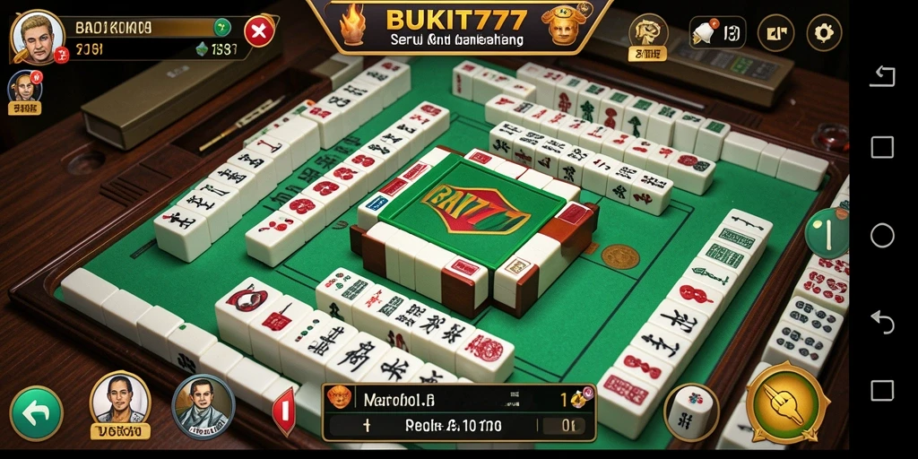 Tangkapan layar utama BUKIT777 menampilkan gameplay Mahjong yang seru dan menarik.