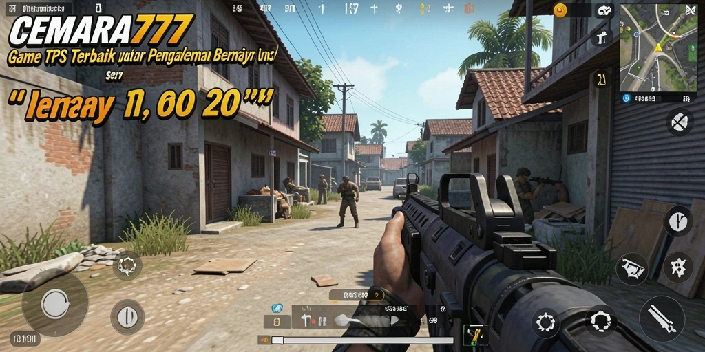 Tangkapan layar utama CEMARA777 menampilkan aksi seru dalam gameplay TPS.