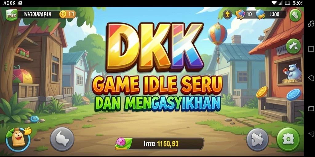 Tampilan gameplay DKK yang menarik dan seru dalam genre Idle.