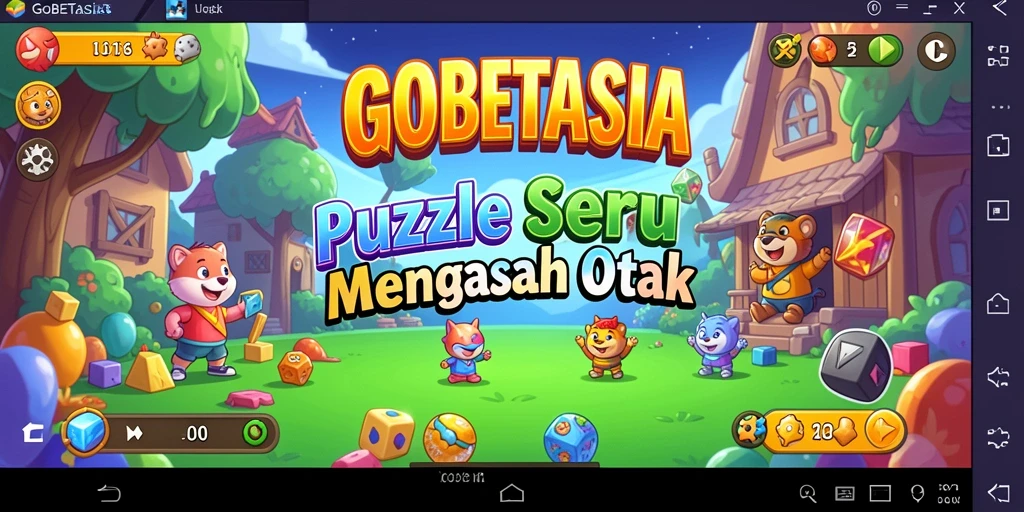Tampilan gameplay GOBETASIA dengan tantangan Puzzle yang menarik.