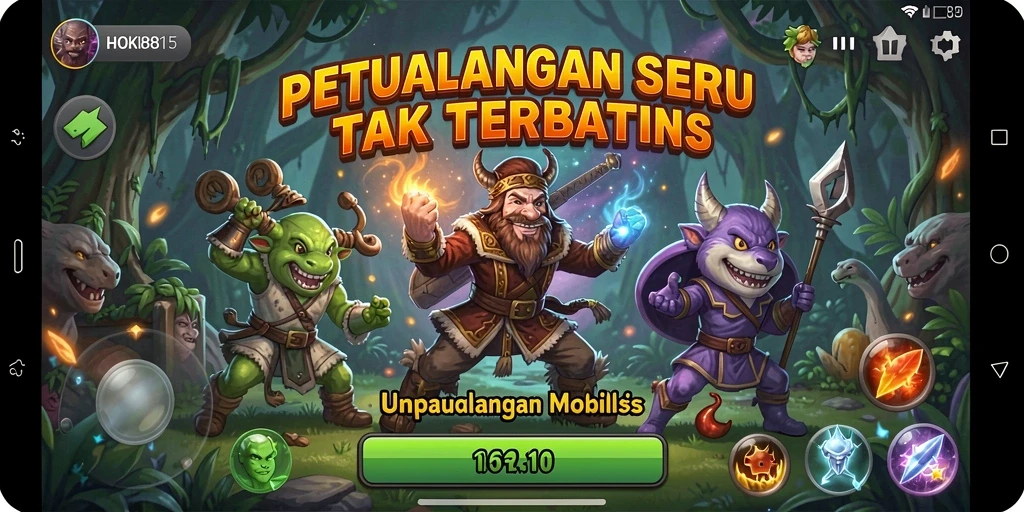 Tampilan gameplay HOKI8815 yang penuh aksi dan petualangan.