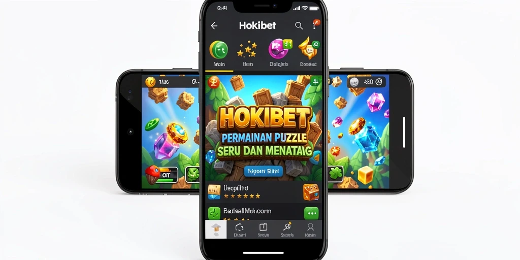 Tampilan menarik dari gameplay puzzle HOKIBET yang seru.