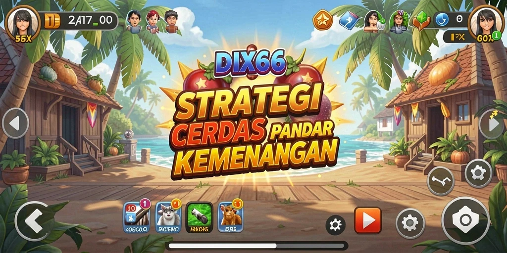 Screenshot utama IDX66 menunjukkan pertempuran strategi yang epik.