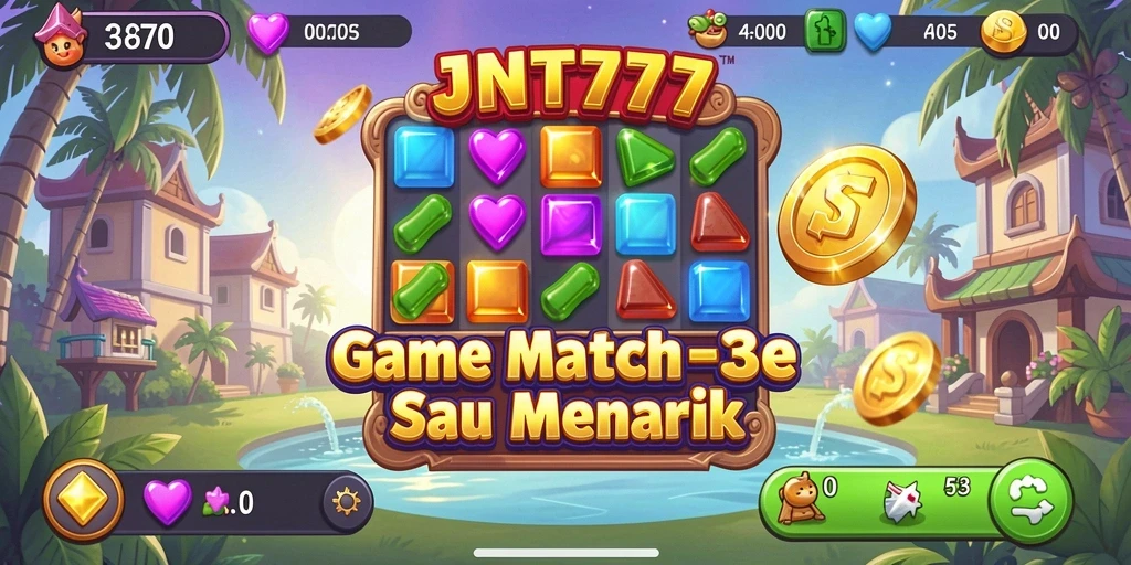 Gameplay seru JNT777 dengan grafis berwarna-warni.