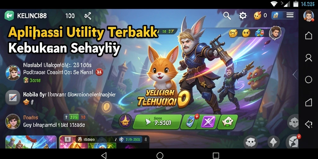 Tampilan antarmuka KELINCI88 yang sederhana dan mudah digunakan.