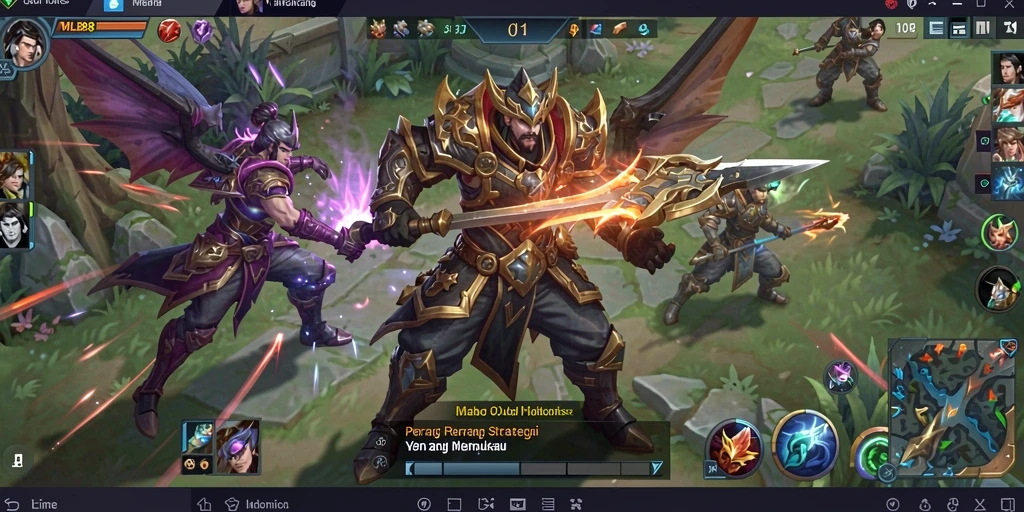 Tampilan gameplay MLBB8 dengan pertempuran strategis yang mendebarkan.