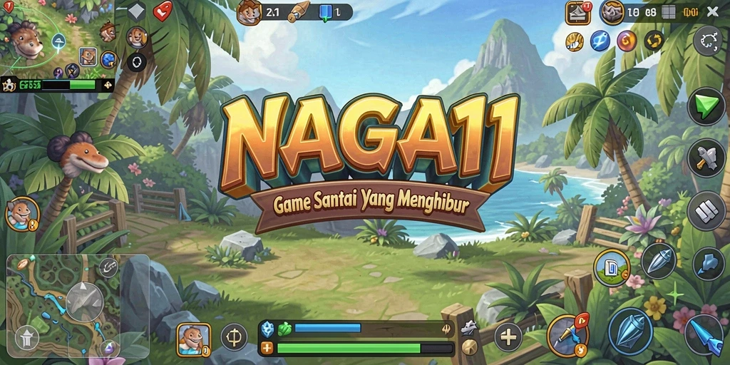 Tampilan gameplay NAGA11 yang seru dan menawan.