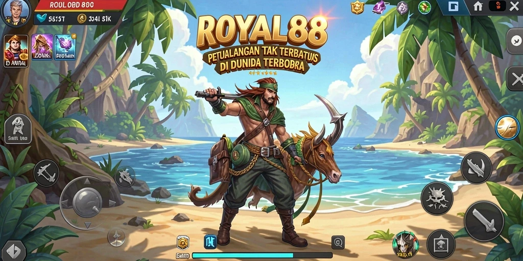 Tampilan gameplay yang mendebarkan di dunia terbuka ROYAL88.