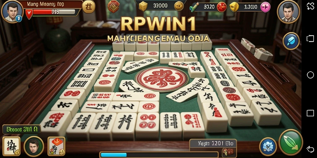 Tampilkan gameplay seru dalam RPWIN1, permainan Mahjong yang menarik.