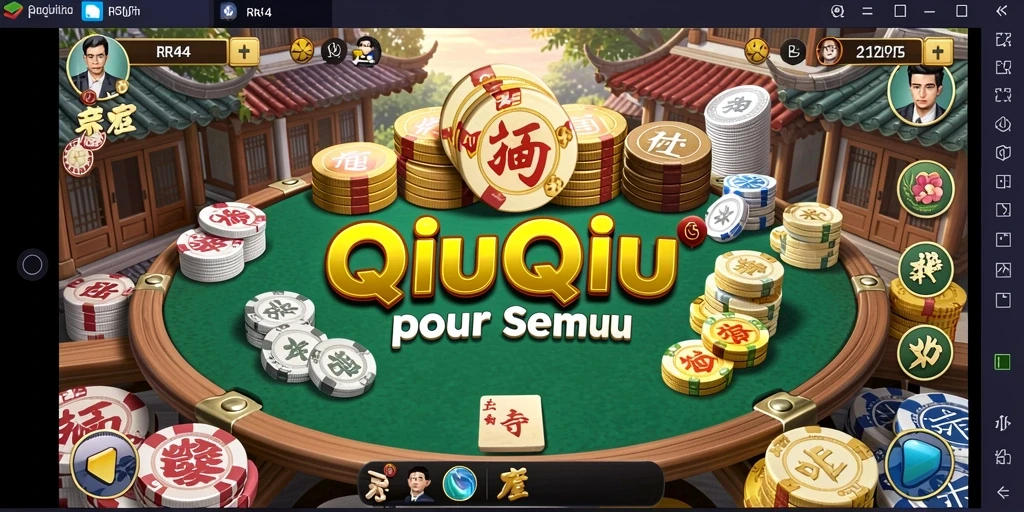 Tampilan gameplay seru dalam permainan QiuQiu RR44.