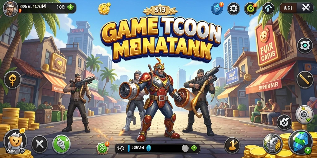 Screenshot gameplay S13 yang menunjukkan serunya membangun bisnis Tycoon.