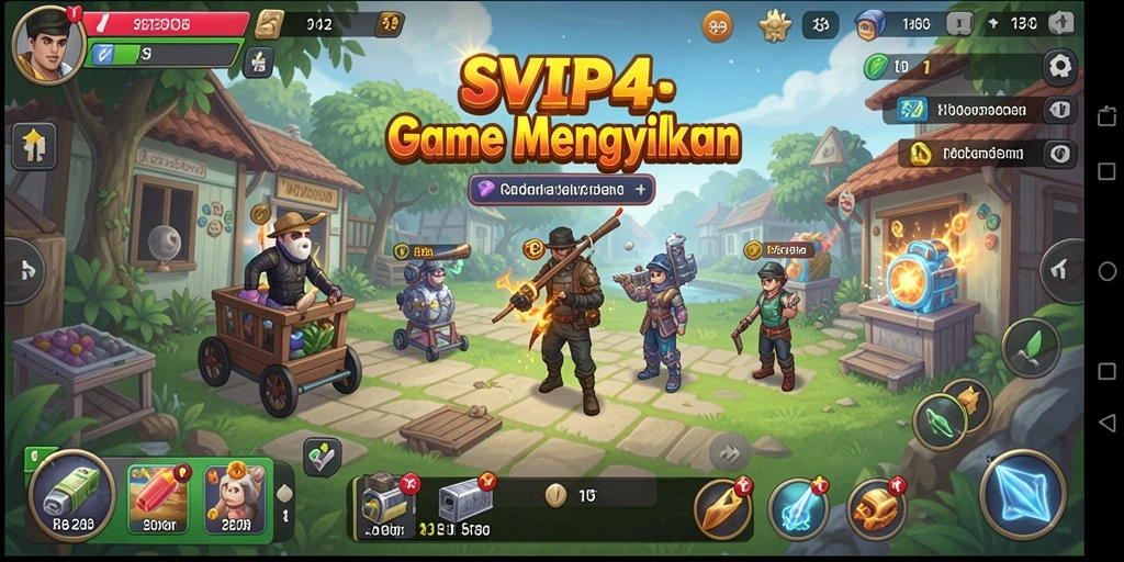 Screenshot dari gameplay SVIP4 yang menarik dan santai.