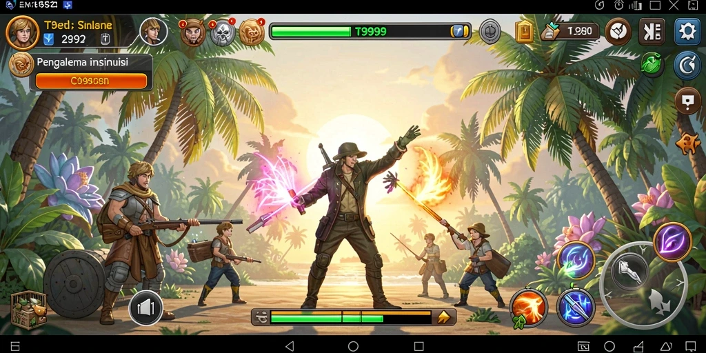 Tampilan gameplay T9999 yang memikat dan interaktif.